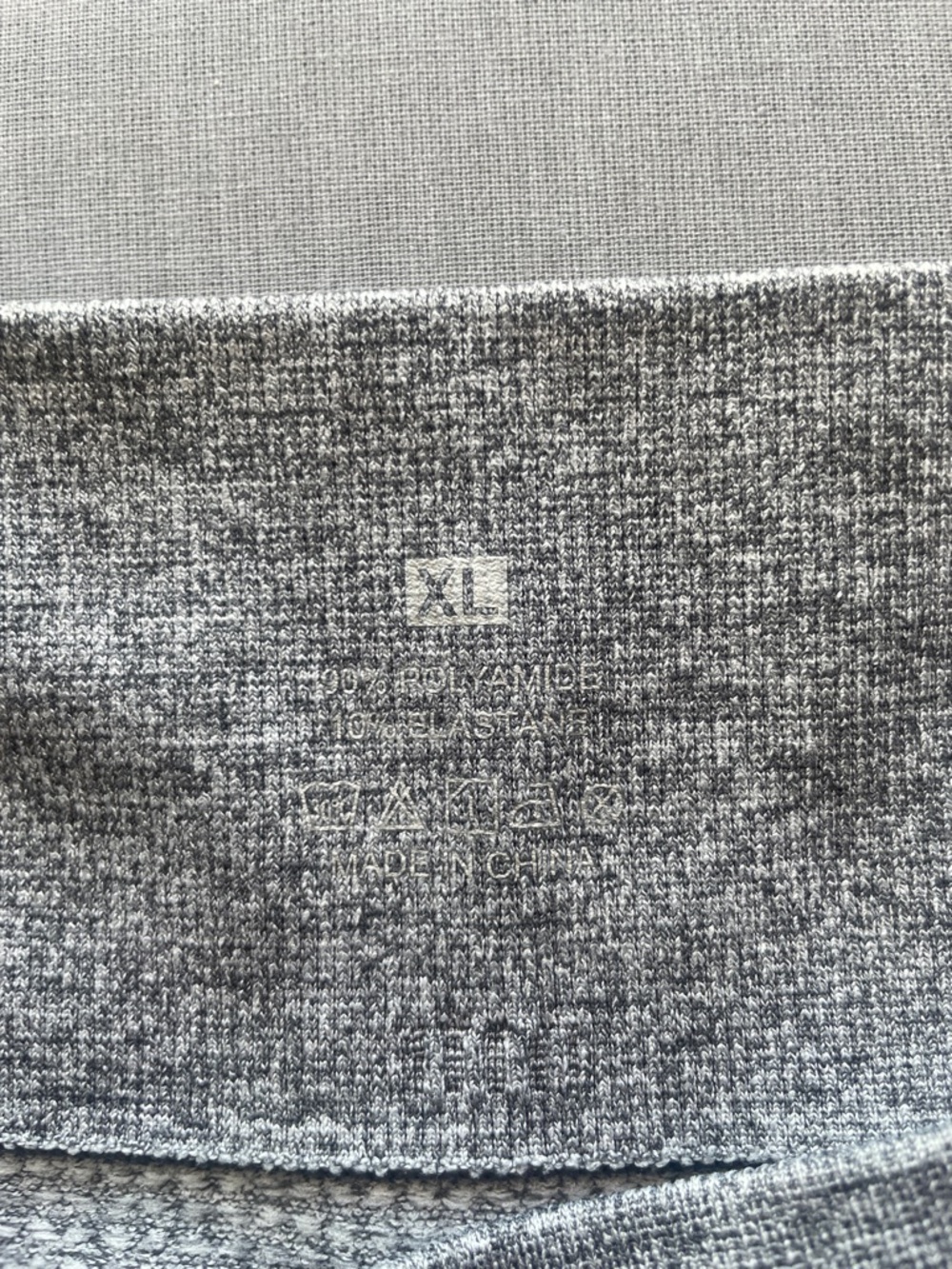 RUNNING GIRL Gray Scrunch
Butt Biker Shorts Size XL - Picture 4 of 4